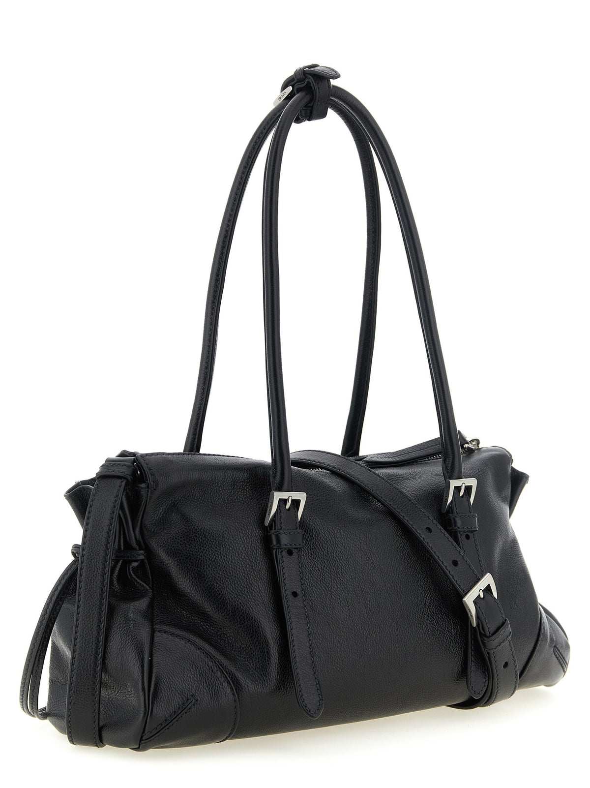 PRADA Medium Prada Bonnie Shopping Bag Black