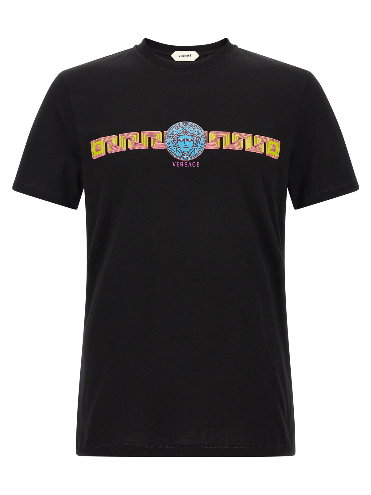 Versace Medusa Print Cotton Shirt Black