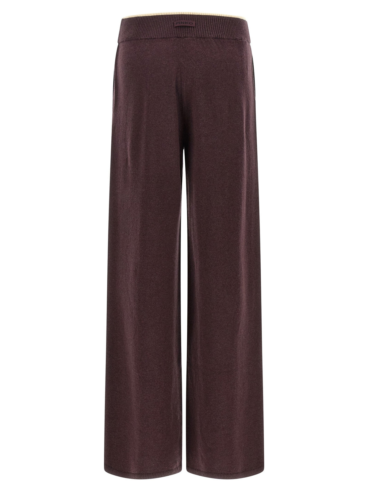 Pinko Mélange Knit Pants Purple