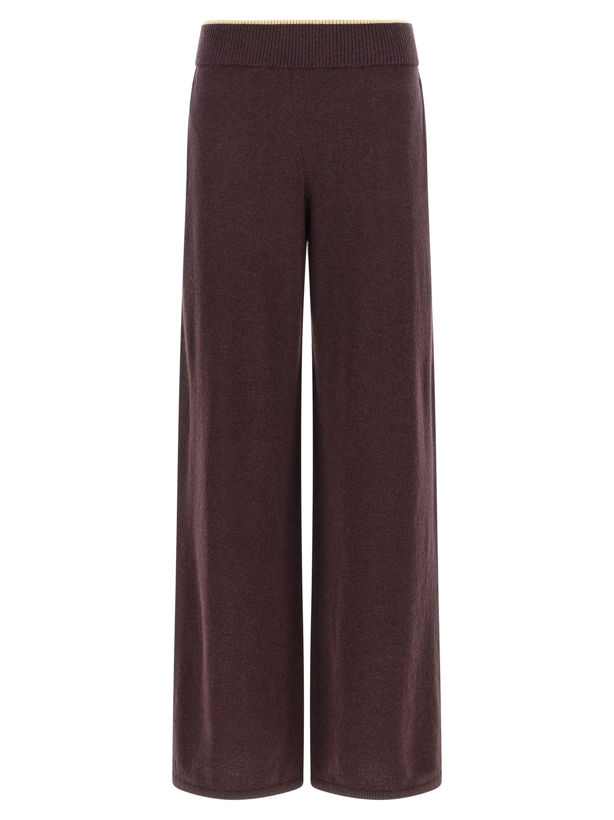 Pinko Mélange Knit Pants Purple