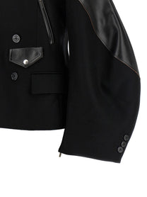 Sacai Melton Wool Jacket Black