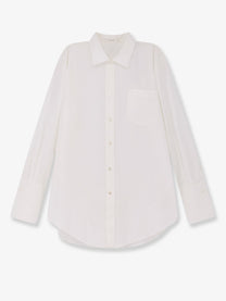 The Row Women's Ment Cotton Popeline Shirt White