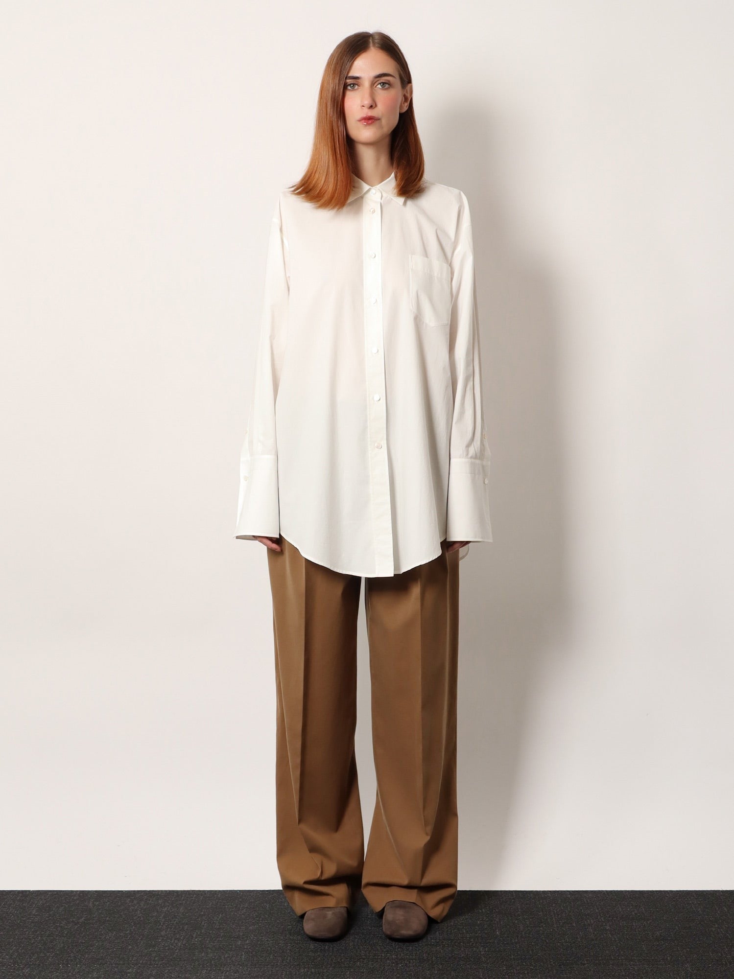 The Row Women's Ment Cotton Popeline Shirt White