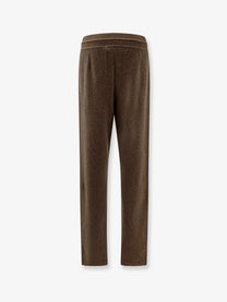 Loro Piana Women's Merano Revamp Baby Cashmere Trousers Brown