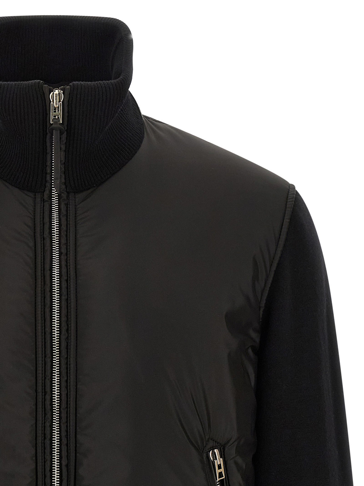 Tom Ford Merino Wool Bomber Jacket Black