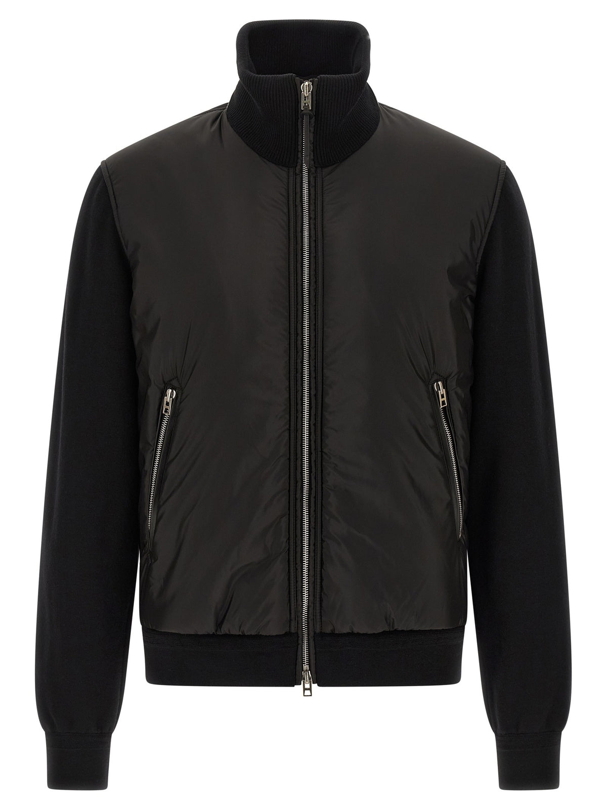 Tom Ford Merino Wool Bomber Jacket Black