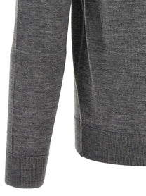 Larmeri Studio Merino Wool Polo Shirt Grey, view 4