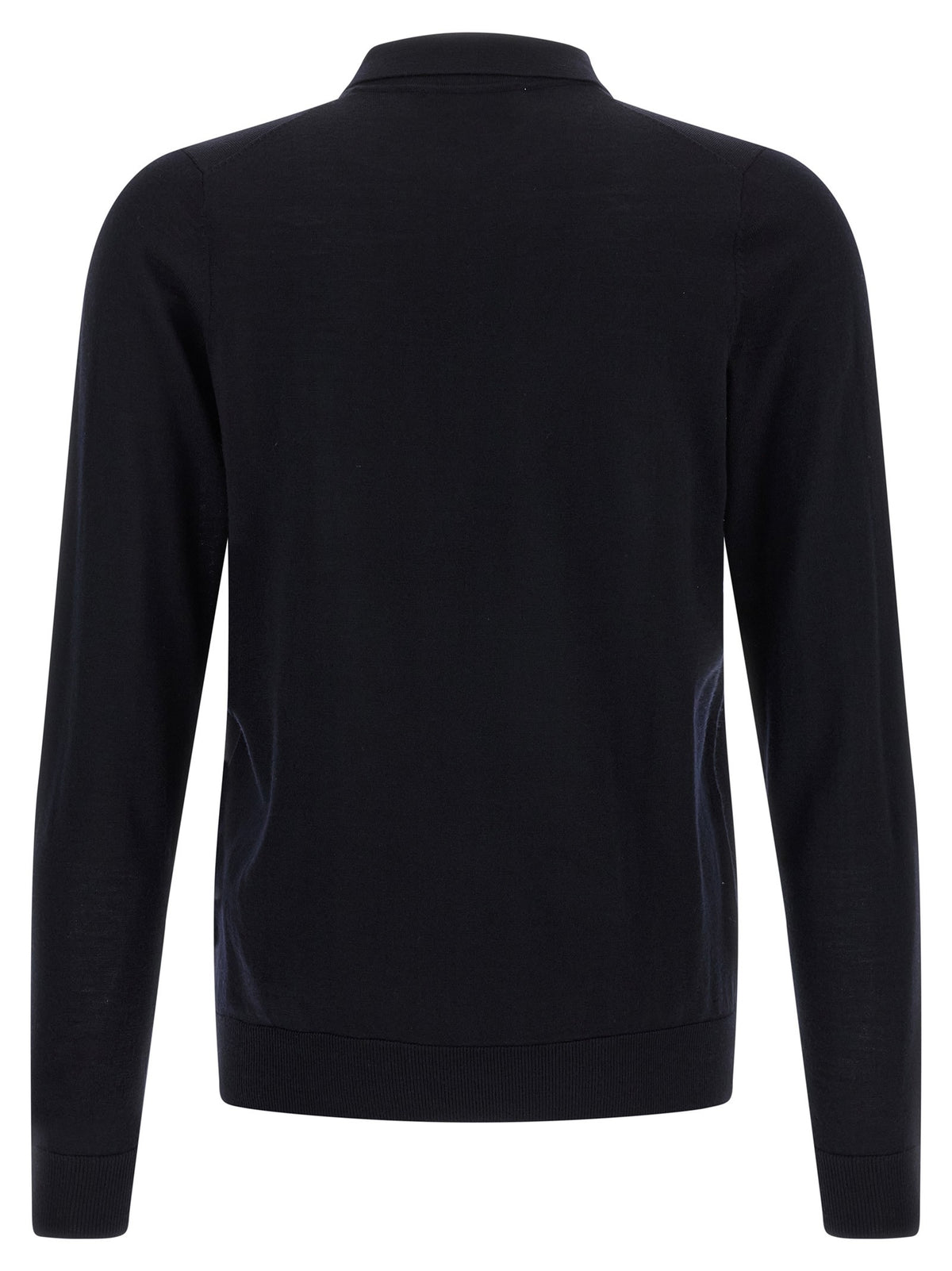 Larmeri Studio Merino Wool Polo Shirt Blue, view 2