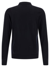 Larmeri Studio Merino Wool Polo Shirt Blue, view 2