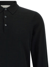 Larmeri Studio Merino Wool Polo Shirt Black, view 3