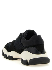PRADA Mesh and Suede Sneakers Black