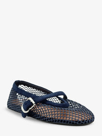 ALAÏA Women's Mesh Ballet Flats Blue