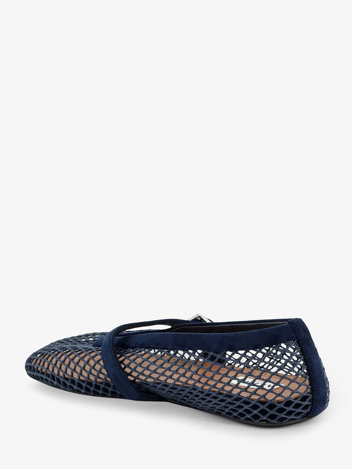 ALAÏA Women's Mesh Ballet Flats Blue