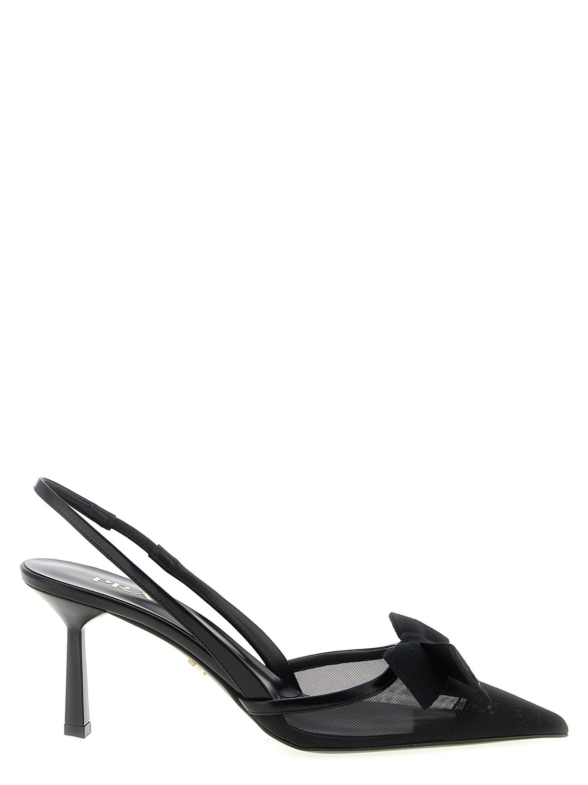 PRADA Mesh Slingback Black
