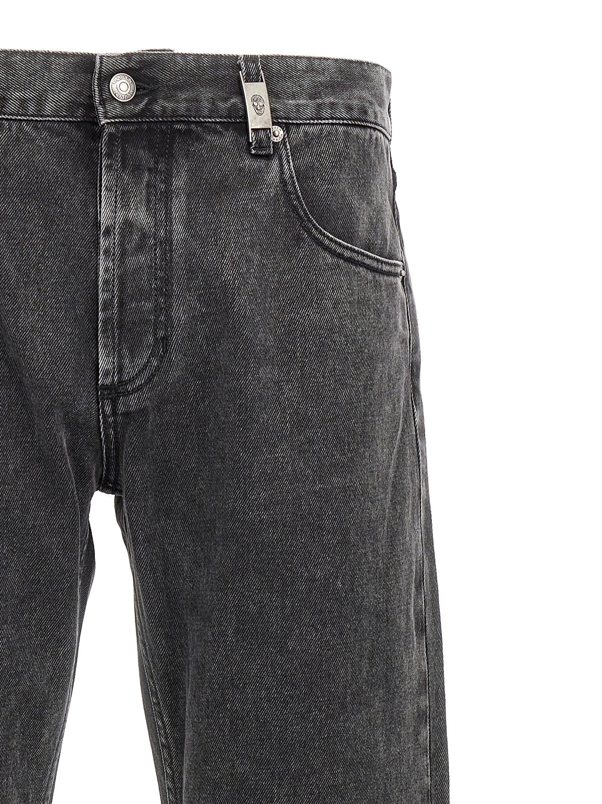 Alexander McQueen Metal Plate Jeans Black
