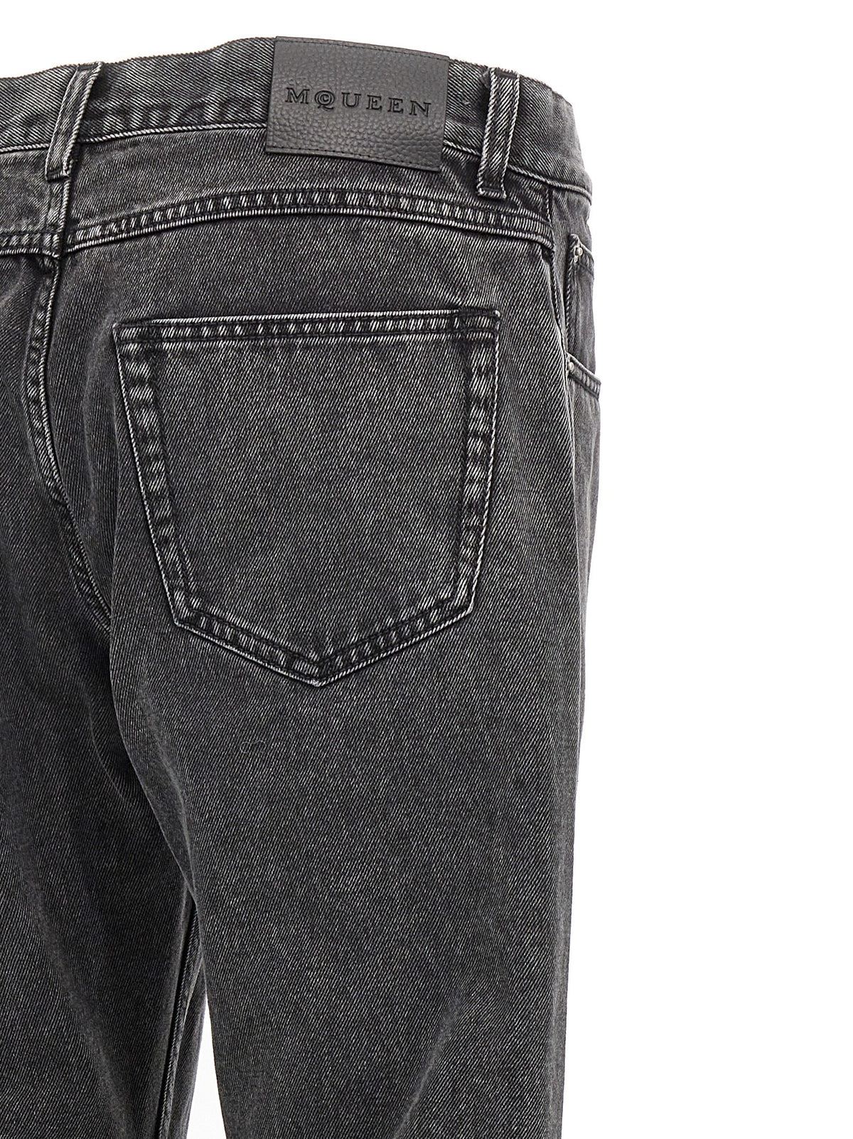 Alexander McQueen Metal Plate Jeans Black