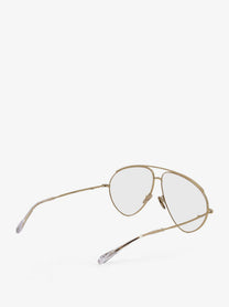 Gucci Men's Aviator Sunglasses Gold