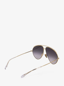 Gucci Men's Aviator Sunglasses Gold