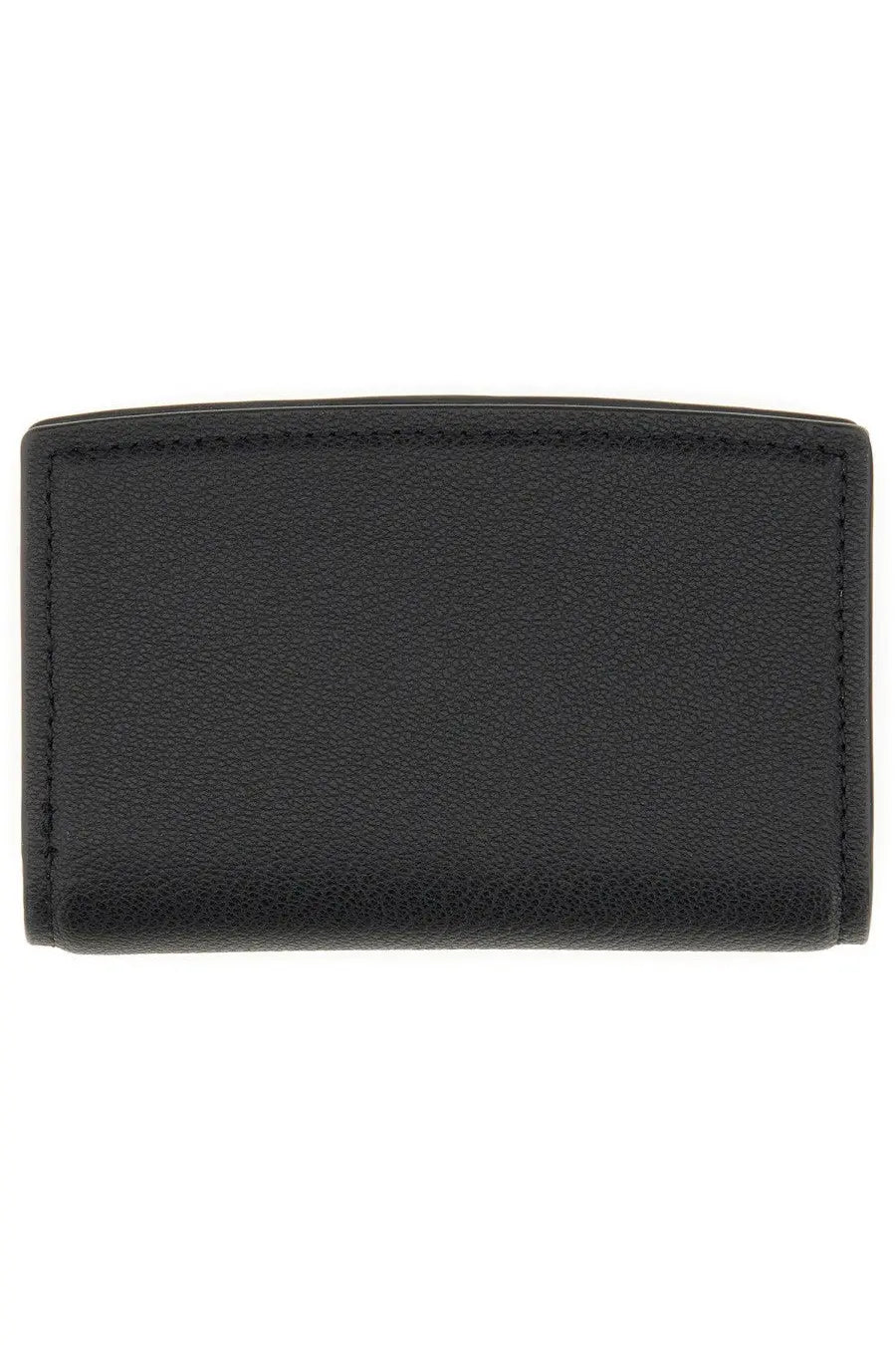 Michael Kors women’s Bryant medium black leather wallet with textured finish and precise edge stitching