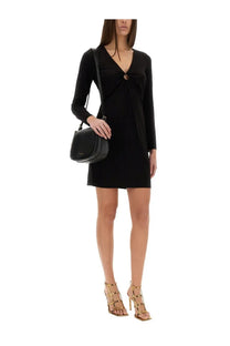 Black leather crossbody bag with sleek minimalist design and subtle stitching details for michael kors women’s jersey dress black