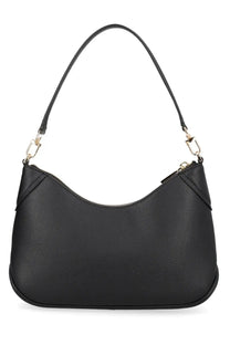 Michael Kors women’s jet set black hobo bag in pebbled leather with gold-tone hardware and curved top handle