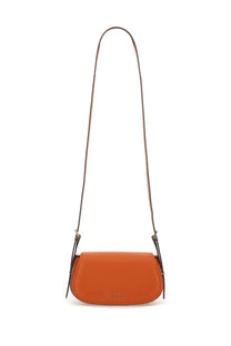 Michael Kors women’s shoulder bag Lydia orange sleek minimalist orange leather crossbody bag with adjustable strap