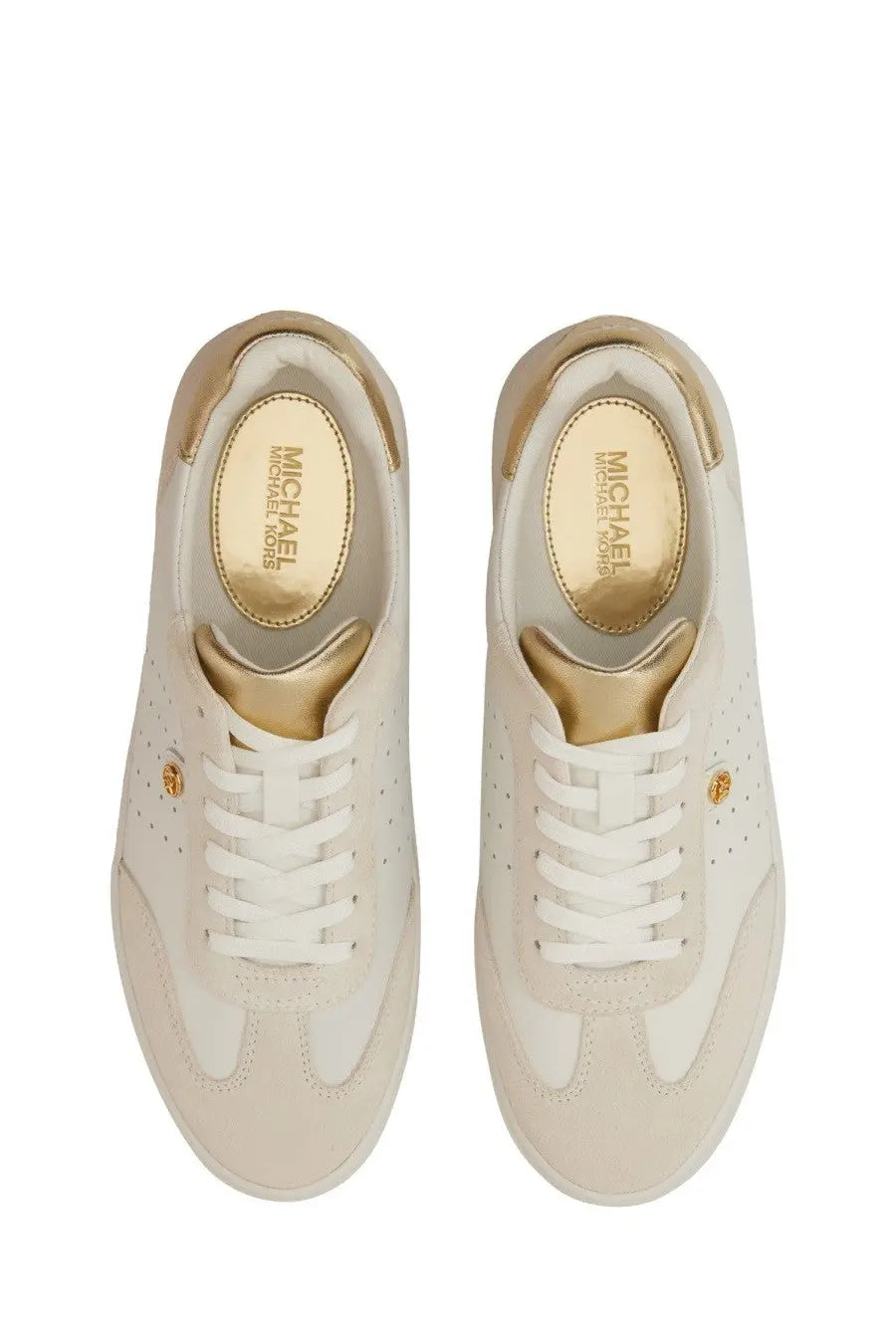 Michael Kors women’s sneaker Scotty yellow in white and gold with a sleek modern design and premium materials