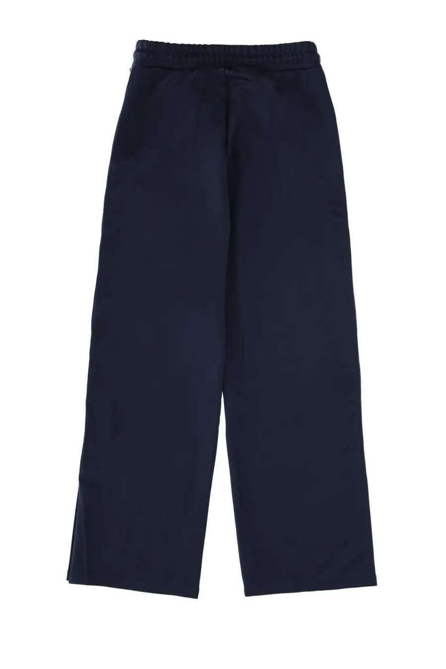 Michael Kors women’s tracksuit pants in navy blue with wide legs soft smooth fabric and elastic waistband