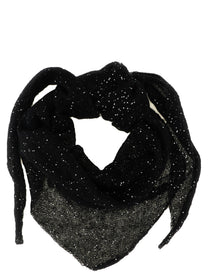 Nude Lucy Micro Sequin Scarf Black