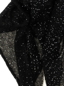 Nude Lucy Micro Sequin Scarf Black