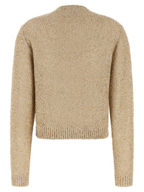 Brunello Cucinelli Micro Sequin Sweater Gold