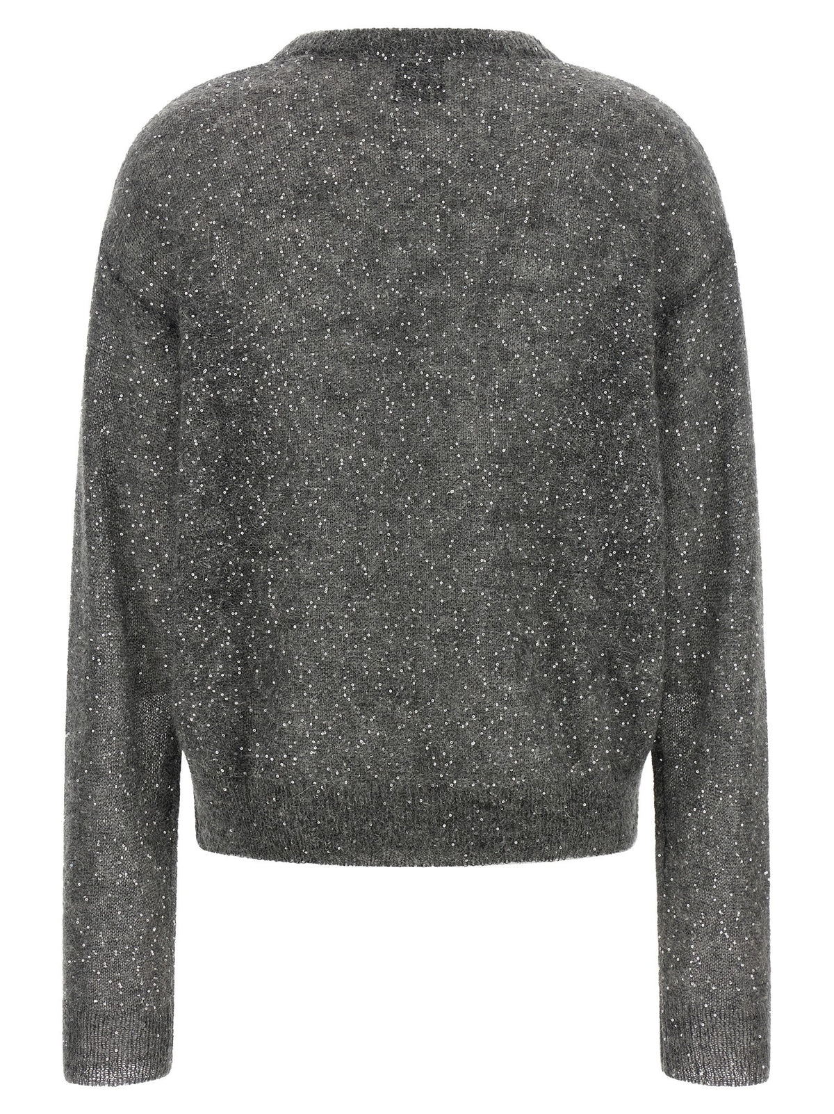 Nude Lucy Micro Sequin Sweater Grey