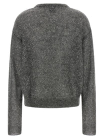 Nude Lucy Micro Sequin Sweater Grey