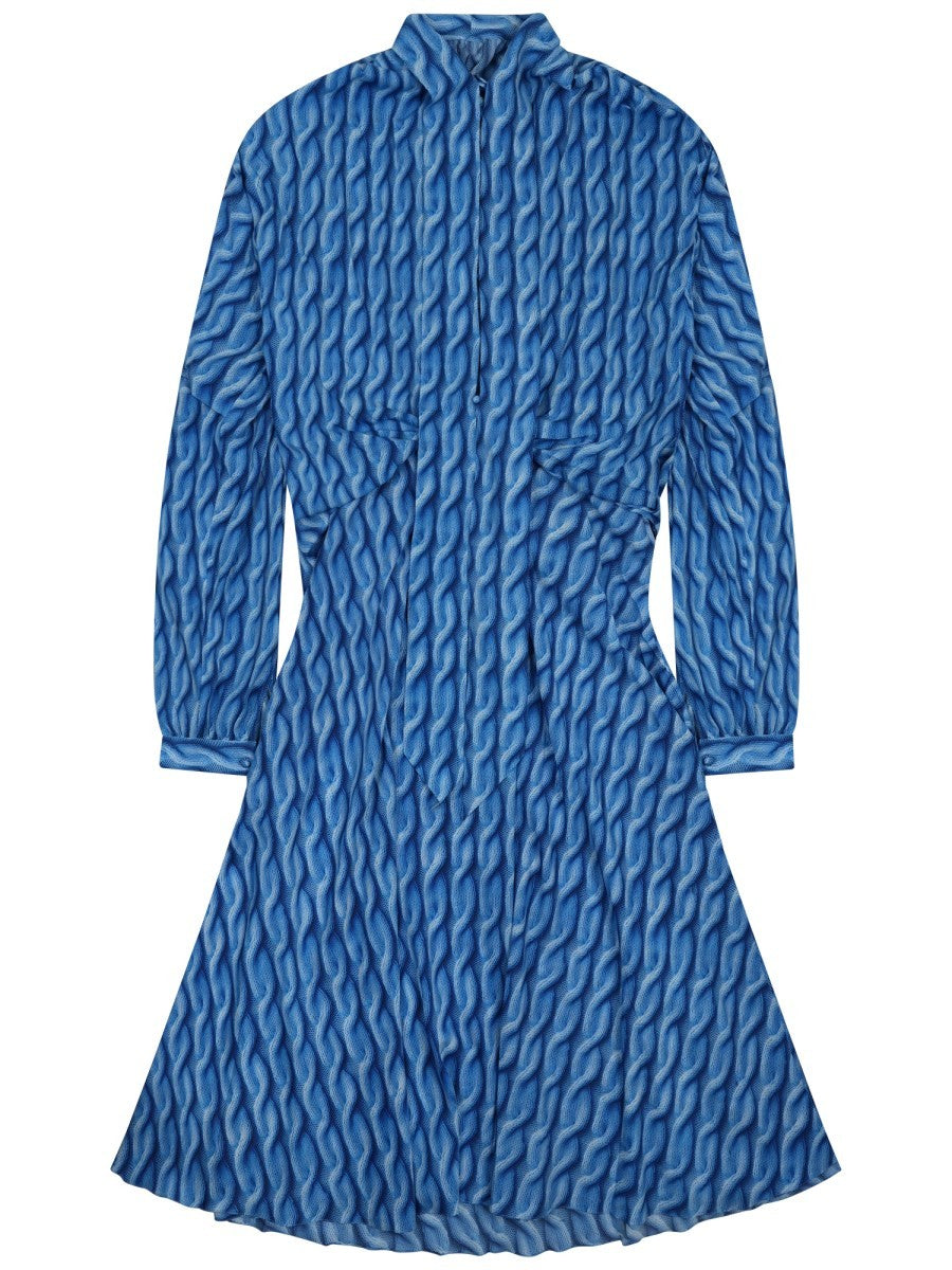 Balenciaga Women's Midi Dress Blue