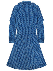 Balenciaga Women's Midi Dress Blue, view 2