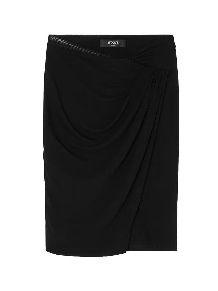 Versace Women's Midi Skirt Black