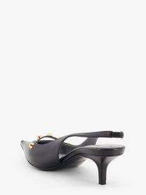 Balenciaga Women's Midnight City Leather Pumps Black, view 3
