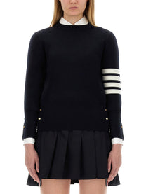 Thom Browne Women's Milano Stitch Jersey Blue