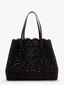 ALAÏA Women's Mina Hair Calf Handbag Chocolat