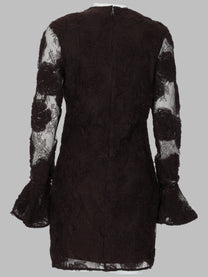 Rotate Women's Mini Abito Con Fiori Brown
