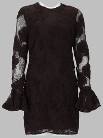 Rotate Women's Mini Abito Con Fiori Brown