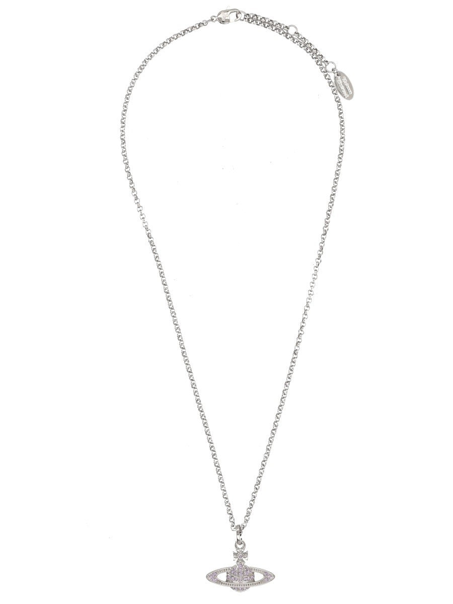 Vivienne Westwood Women's Mini Bas Relief Necklace Silver