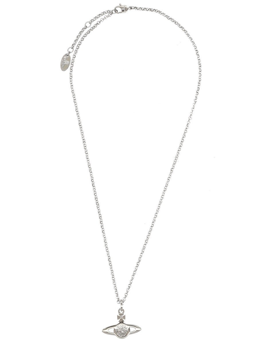 Vivienne Westwood Women's Mini Bas Relief Necklace Silver, view 2