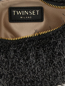 TWINSET Mini Croissant Handbag Black