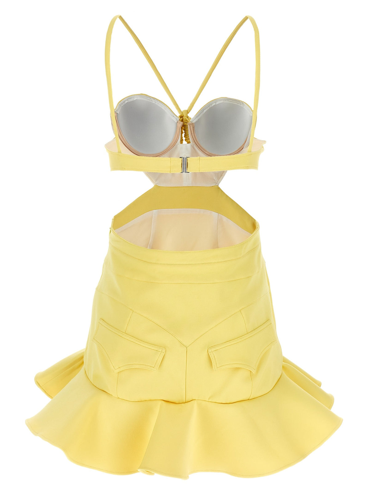 Rabanne Mini Dress Yellow