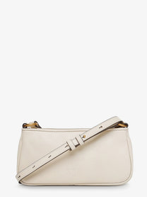 Pinko Women's Half Moon Mini Crossbody Bag White