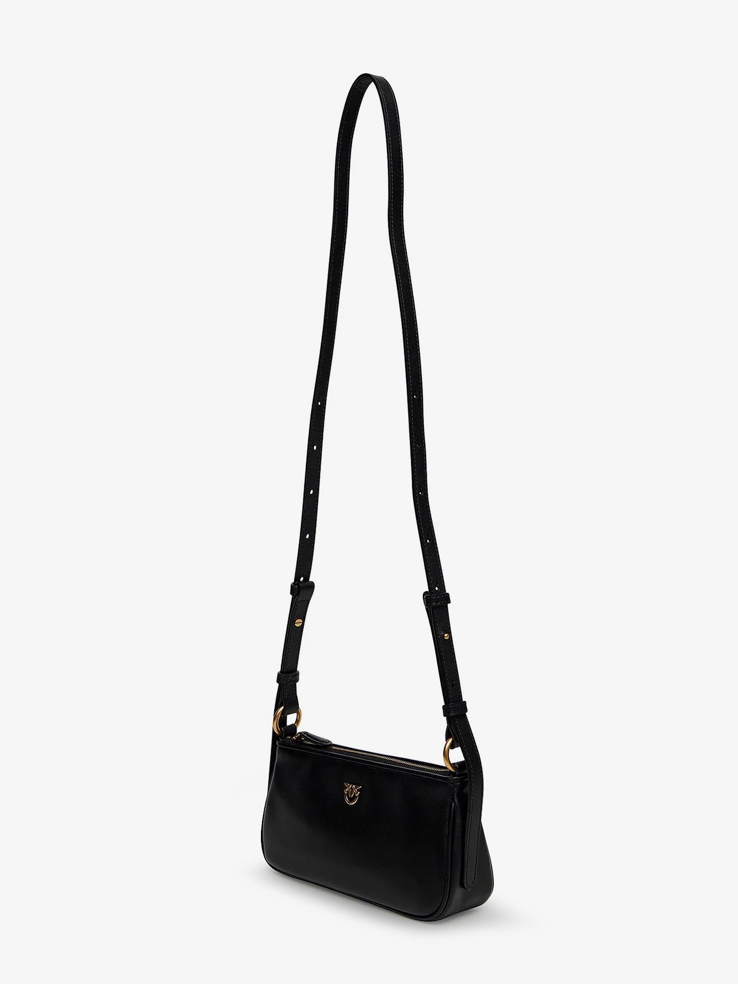 Pinko Women's Half Moon Mini Crossbody Bag Black