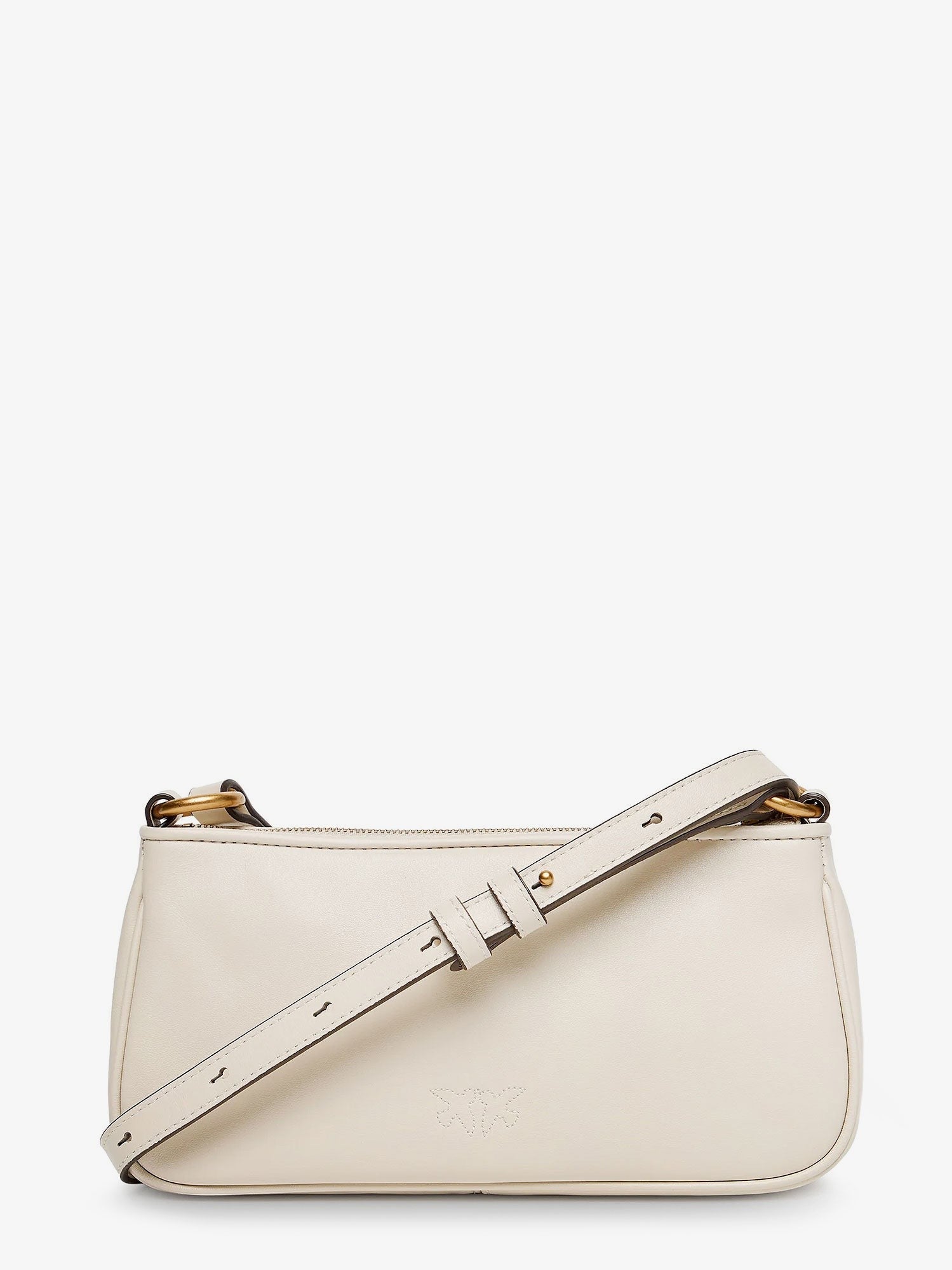 Pinko Women's Half Moon Mini Crossbody Bag White