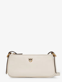Pinko Women's Half Moon Mini Crossbody Bag White