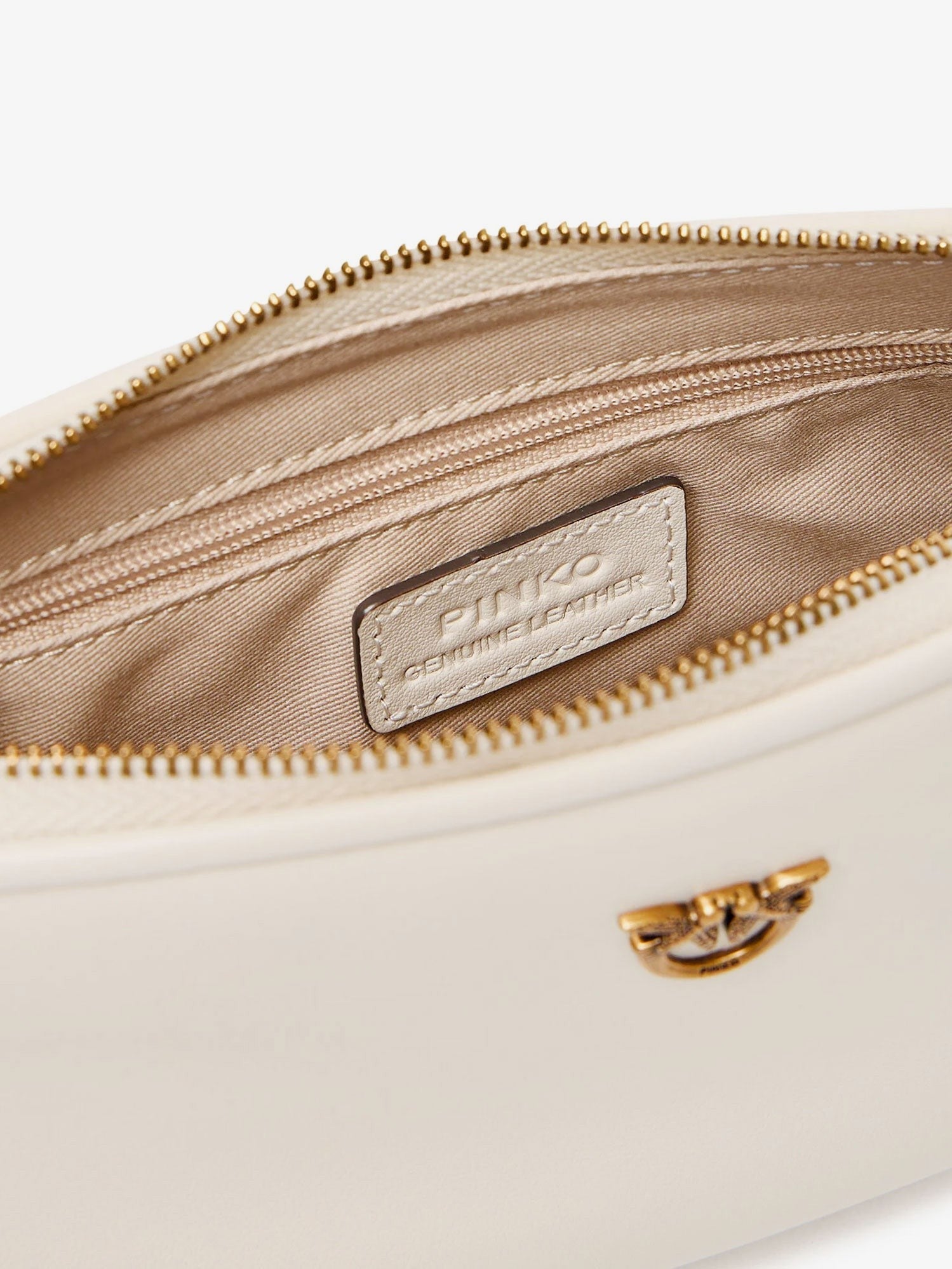 Pinko Women's Half Moon Mini Crossbody Bag White